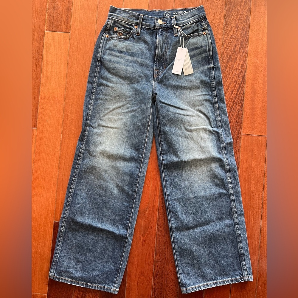 Brand New! Outerkown The Brook Wide Leg Jean in Deep Indigo size 25